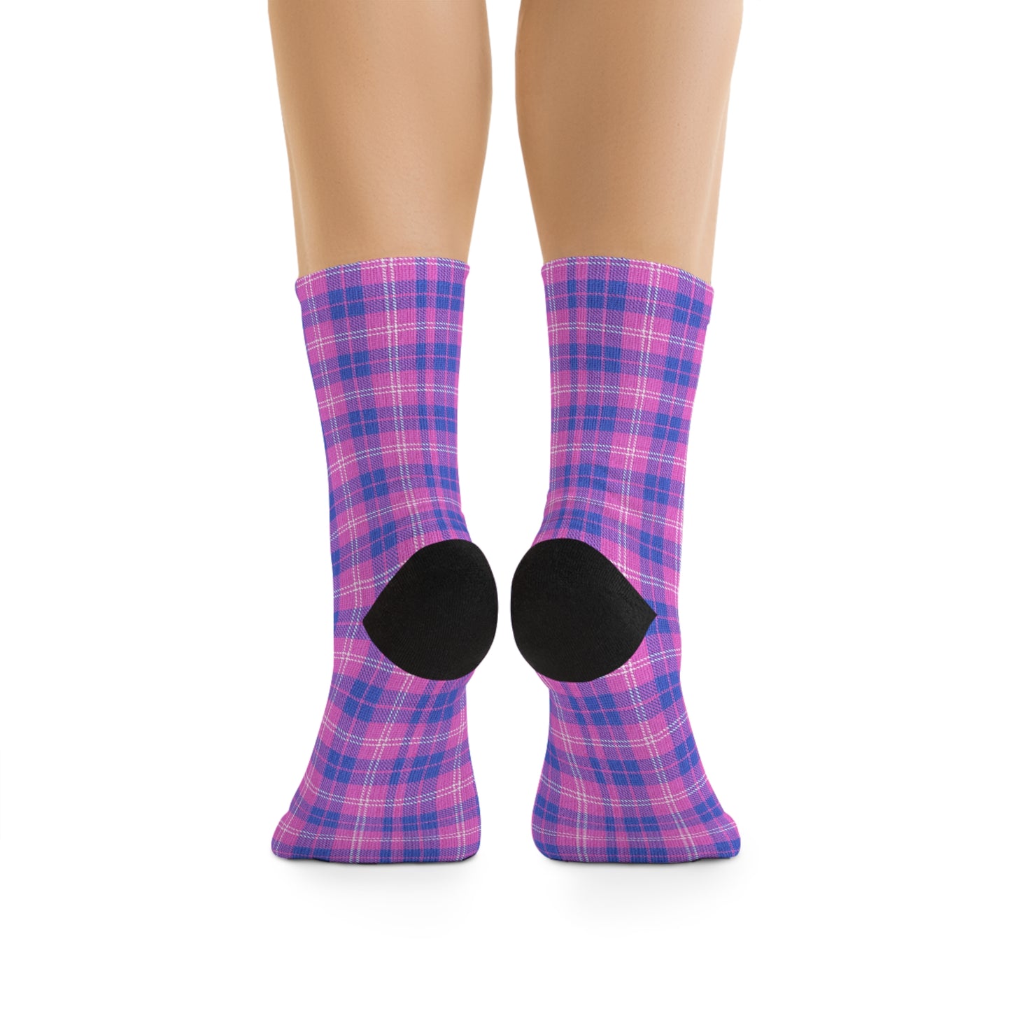 Recycled Poly Socks - Pink & Periwinkle