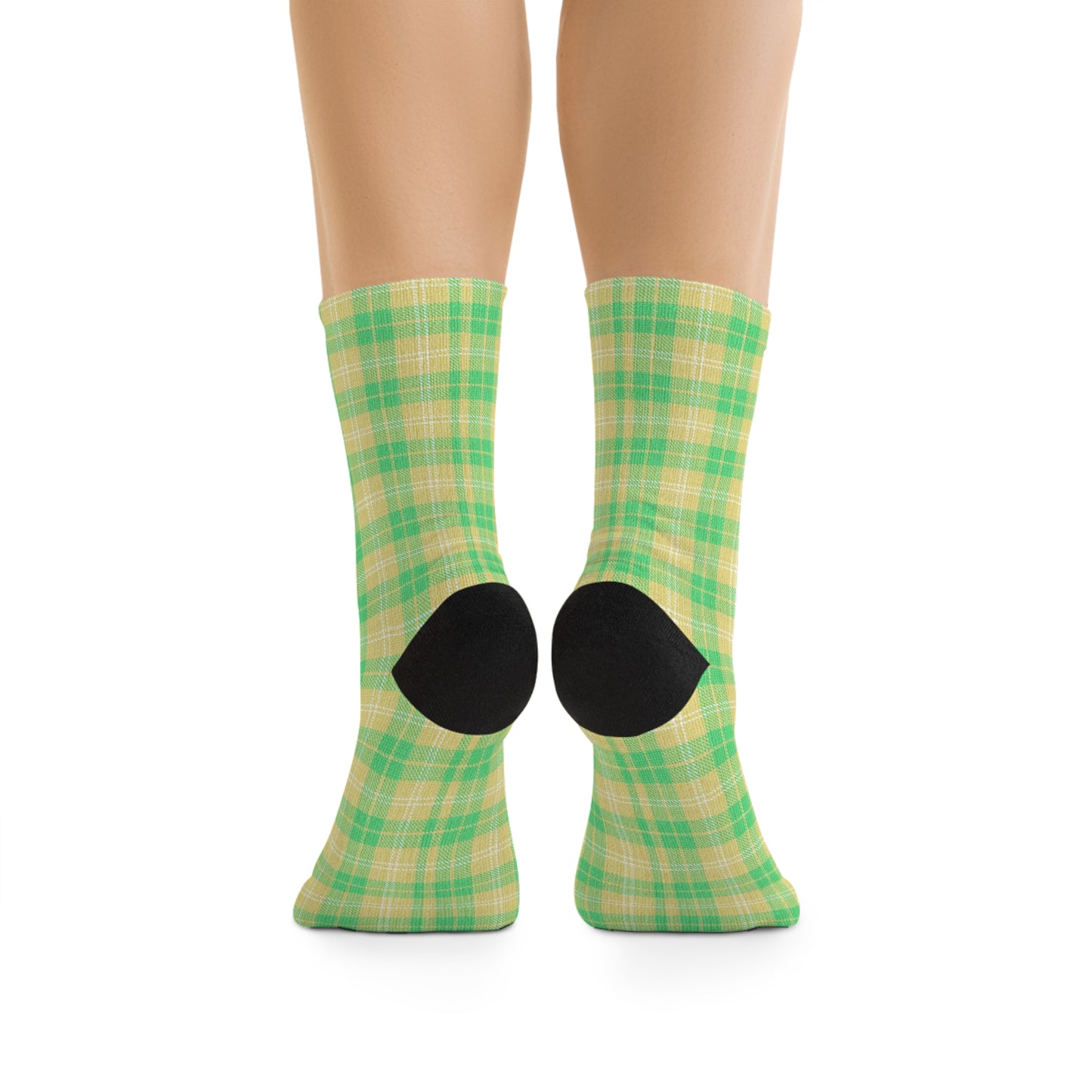 Recycled Poly Socks - Green & Yellow