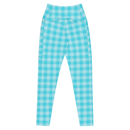 High-Waisted Pocket Leggings - Electric Blue