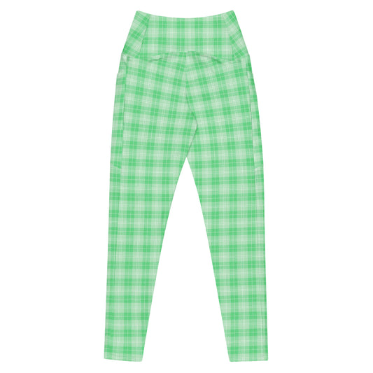 High-Waisted Pocket Leggings - Neon Lime
