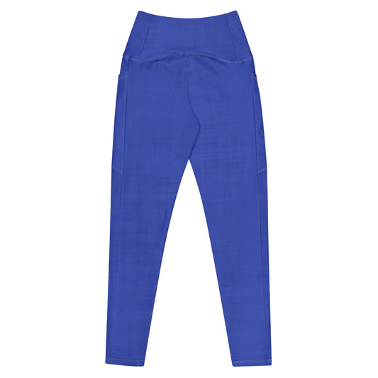 High-Waisted Pocket Leggings - Midnight Blue