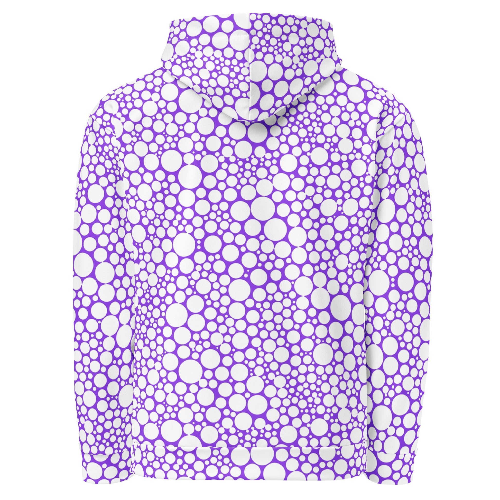 Unisex Hoodie - White Dots on Purple