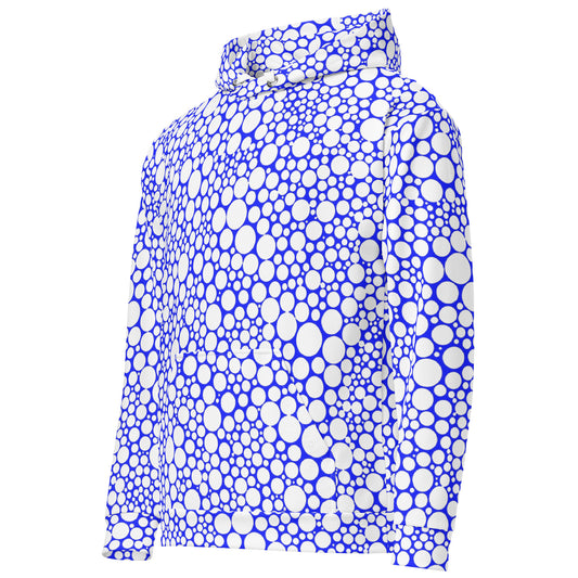 Unisex Hoodie - White Dots on Midnight Blue