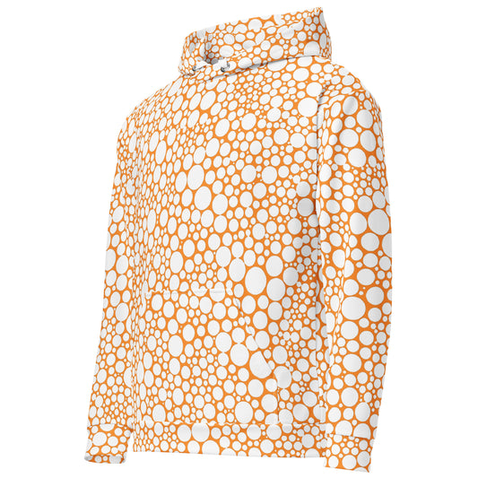 Unisex Hoodie - White Dots on Orange