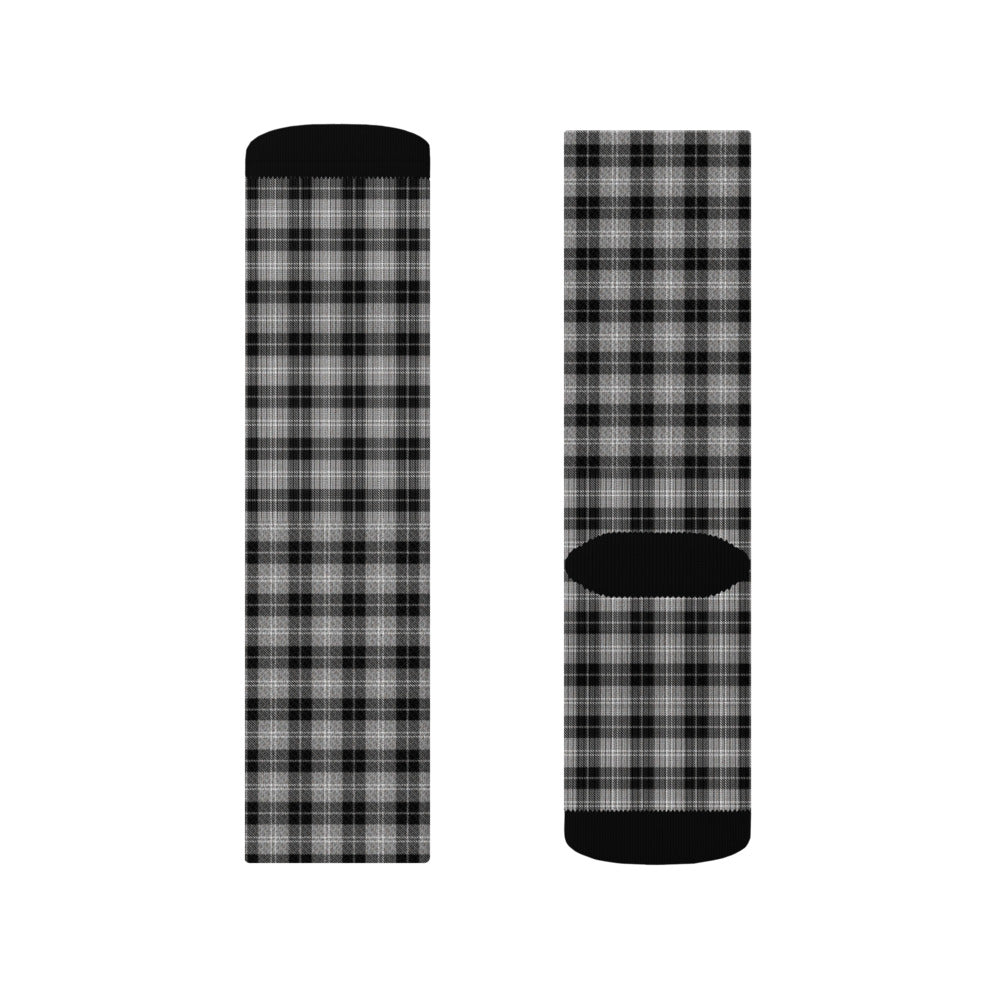 Poly Crew Socks - Black & White - product photo