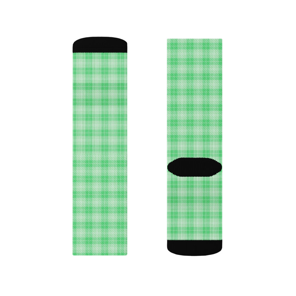 Poly Crew Socks - Neon Lime - product photo