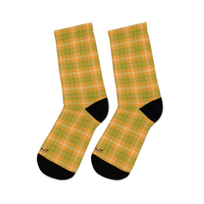 Recycled Poly Socks - Orange & Green