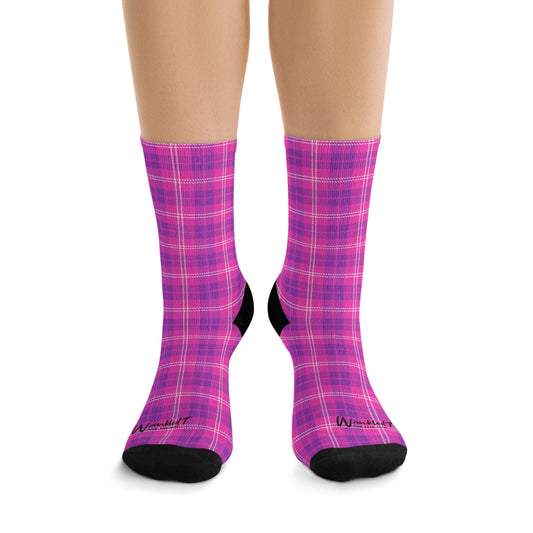 Recycled Poly Socks - Fuchsia Pop