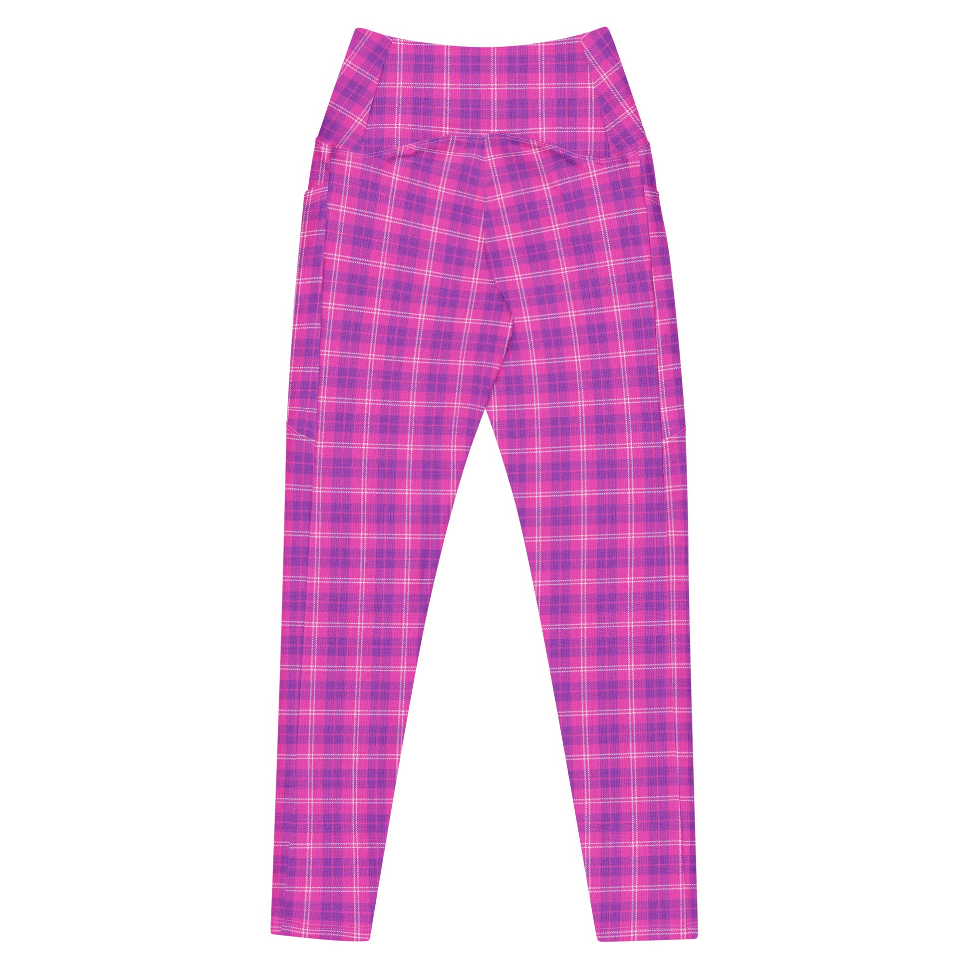 High-Waisted Pocket Leggings - Fuchsia Pop