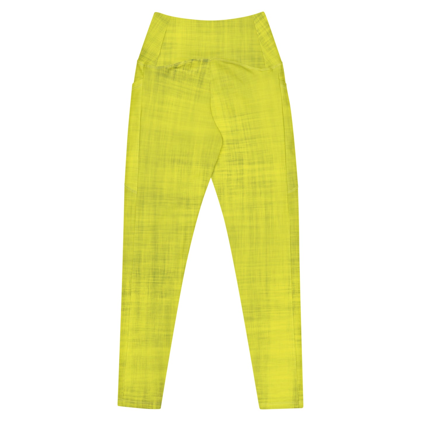 High-Waisted Pocket Leggings - Zesty Lemon