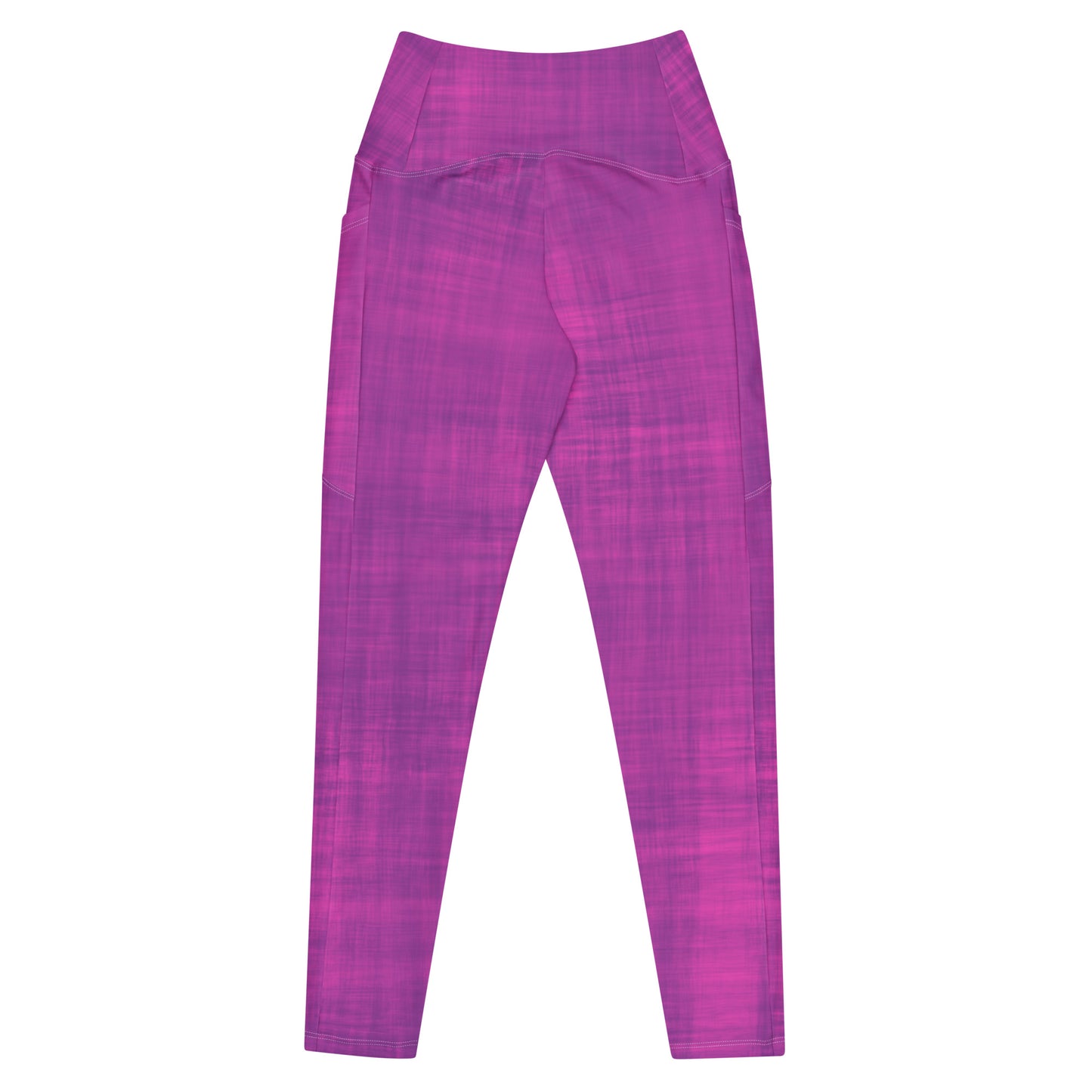 High-Waisted Pocket Leggings - Cyber Pink