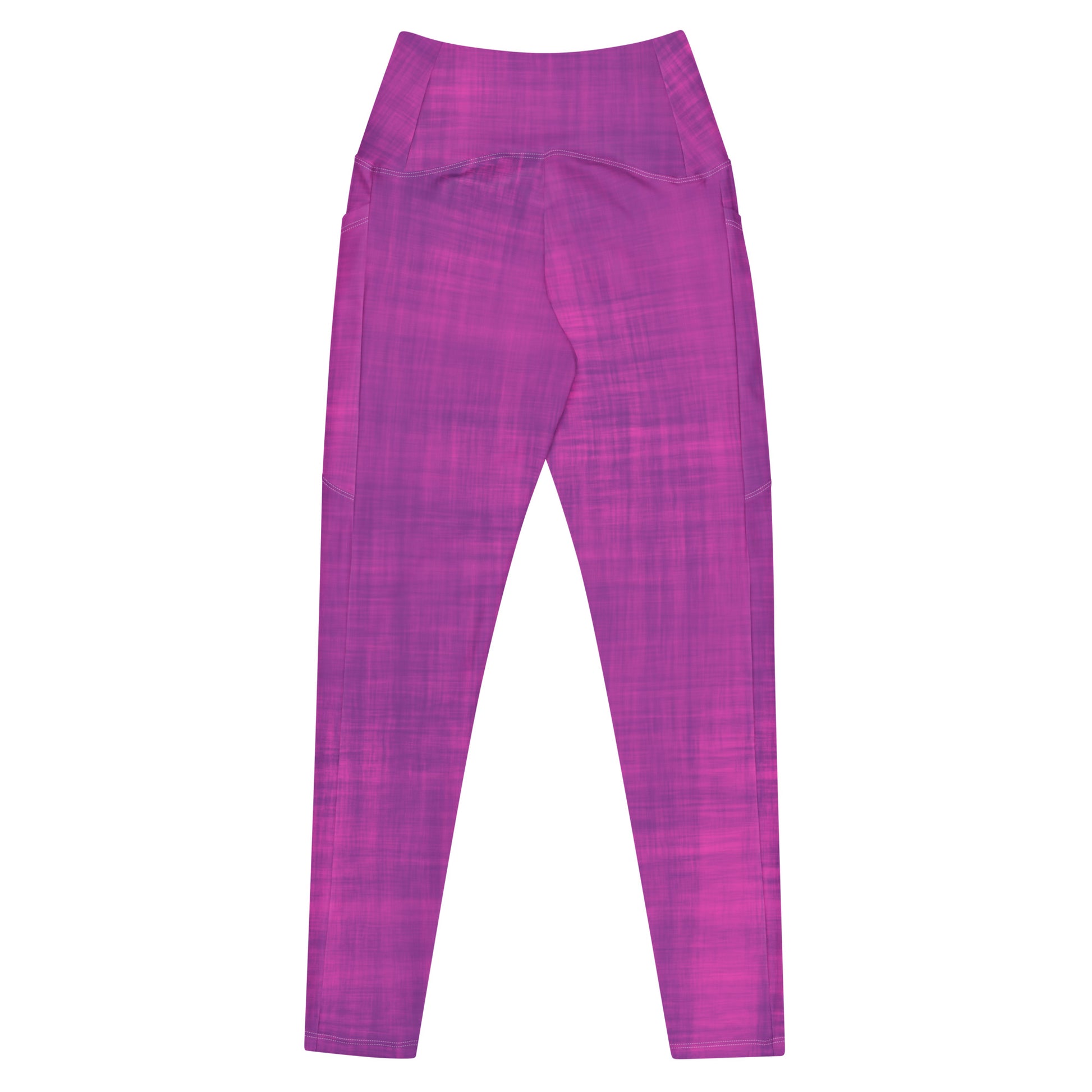 High-Waisted Pocket Leggings - Cyber Pink