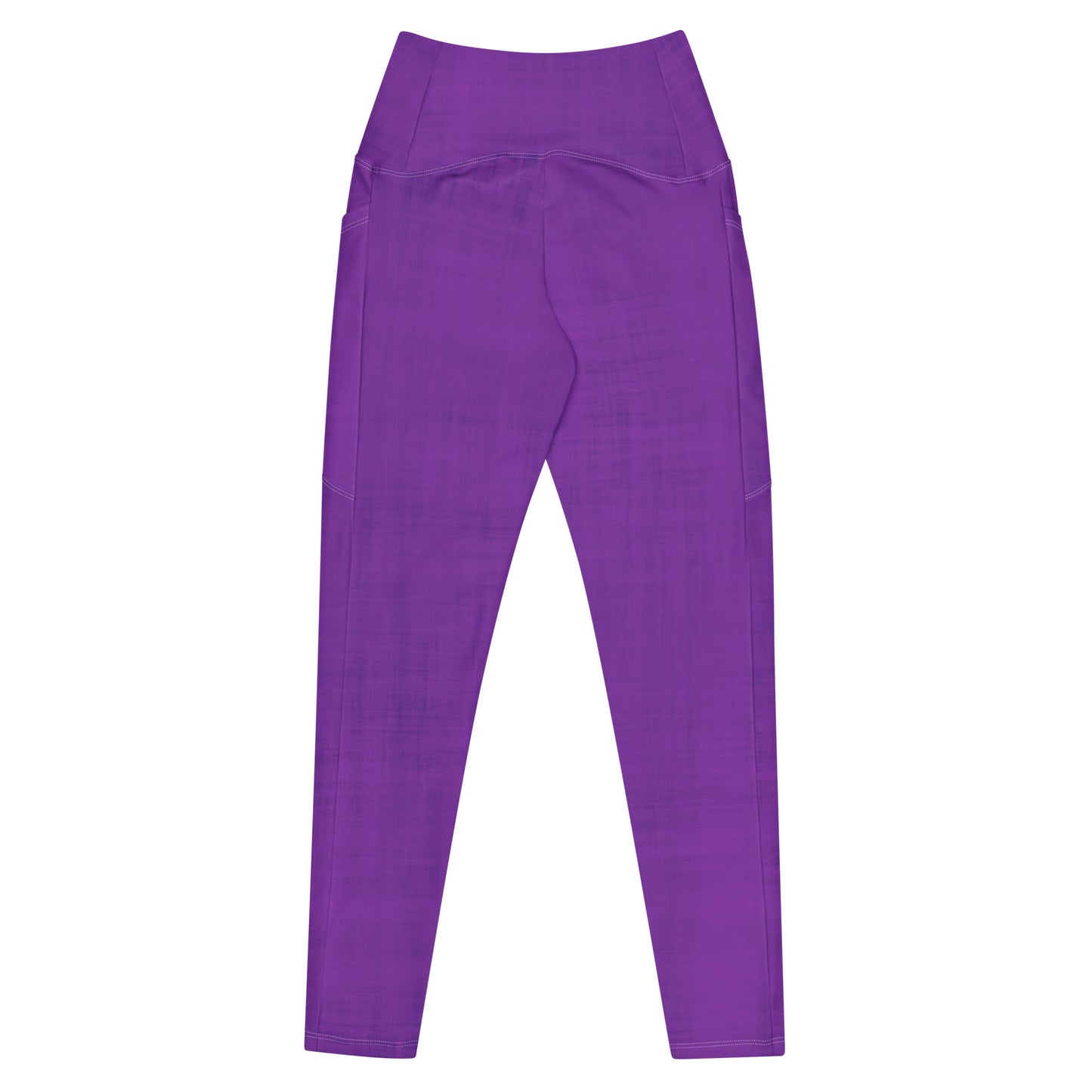 High-Waisted Pocket Leggings - Purple Pop