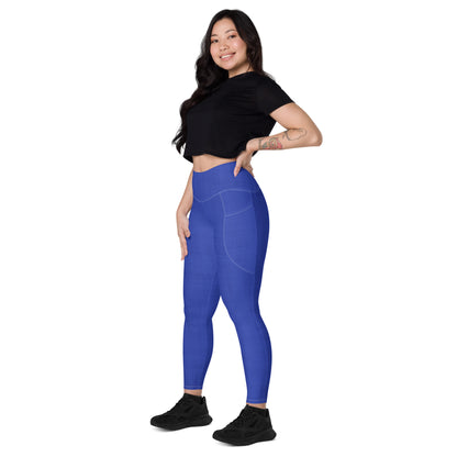 High-Waisted Pocket Leggings - Midnight Blue