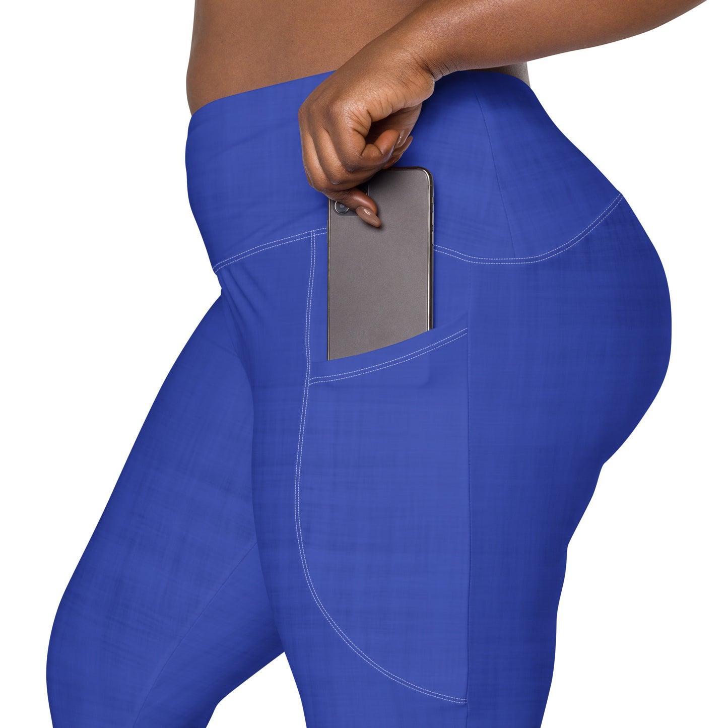 High-Waisted Pocket Leggings - Midnight Blue