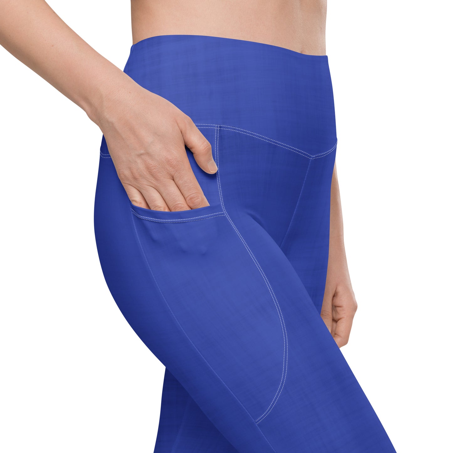 High-Waisted Pocket Leggings - Midnight Blue