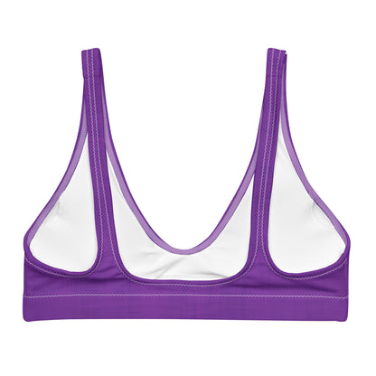 Recycled padded bikini top - Purple Pop