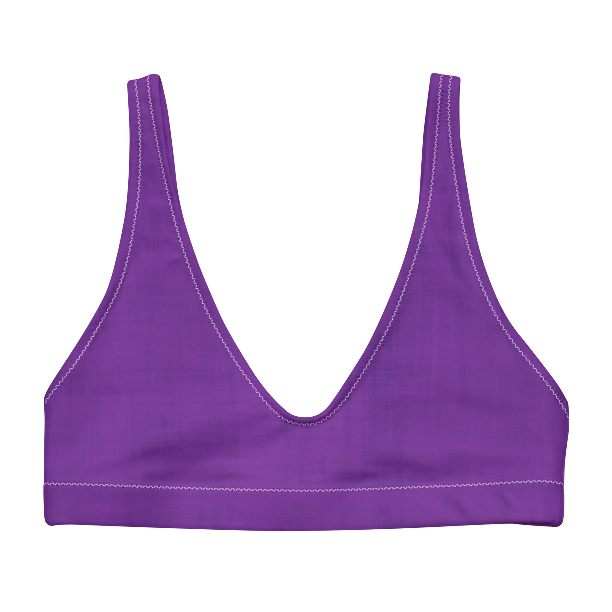 Recycled padded bikini top - Purple Pop