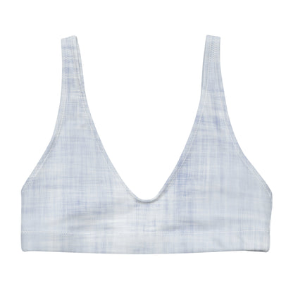 Recycled padded bikini top - Stone Wash