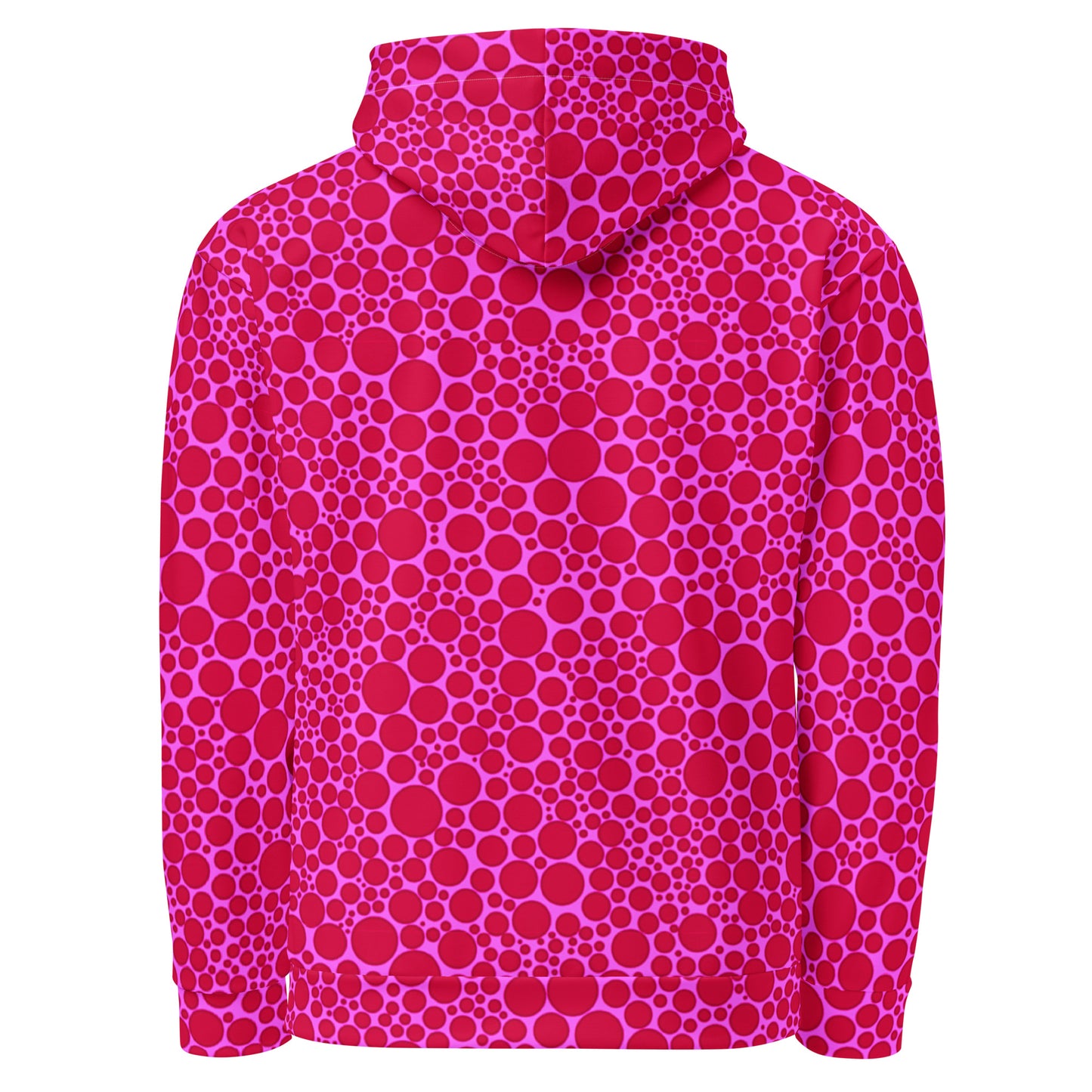 Unisex Hoodie - Red Dots on Pink