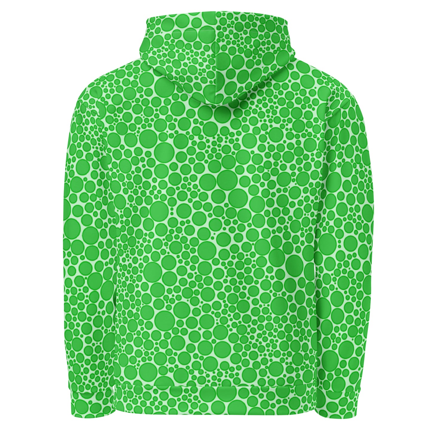 Unisex Hoodie - Green Dots on Neon Green