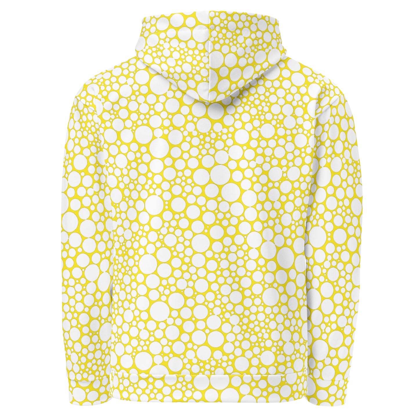 Unisex Hoodie - White Dots on Yellow