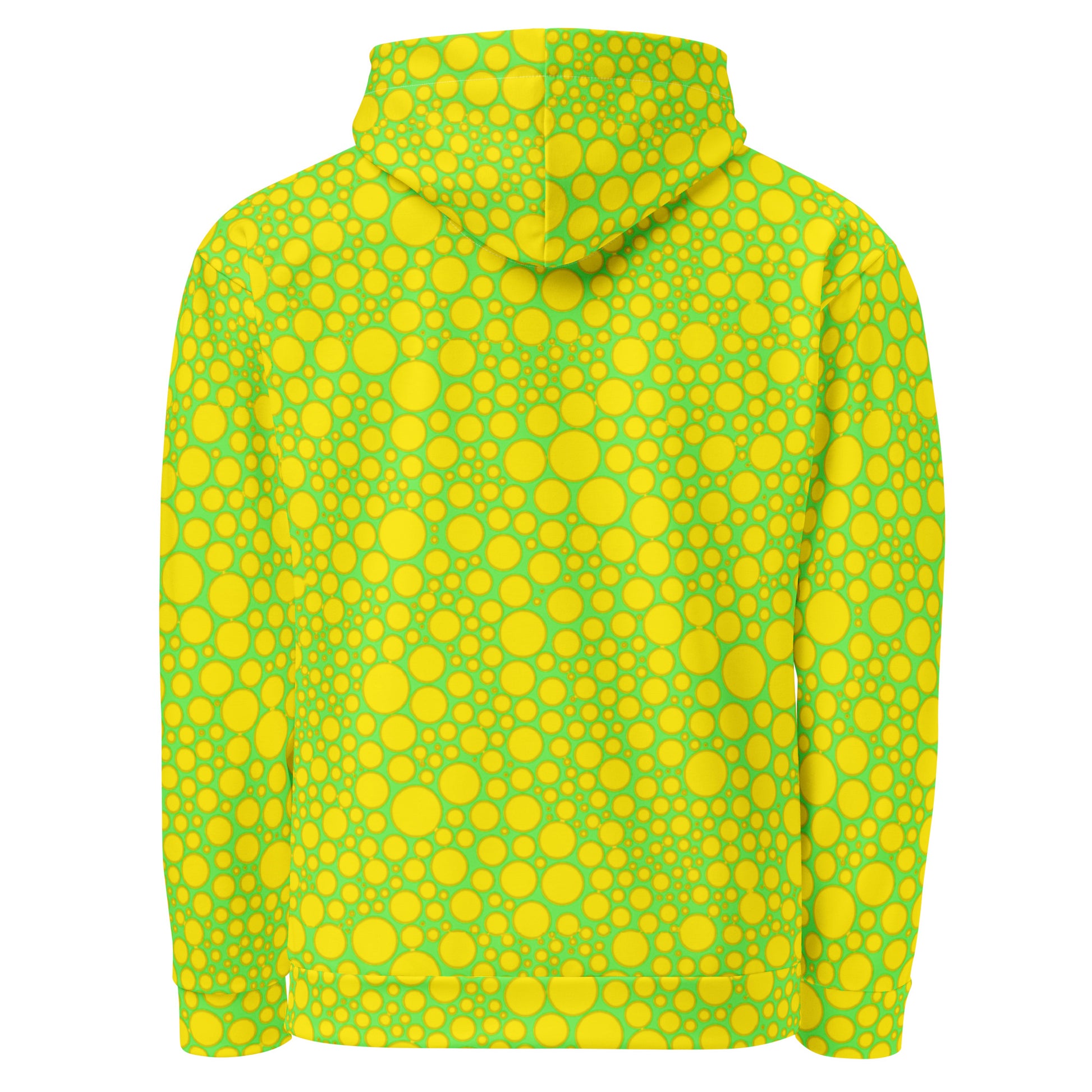 Unisex Hoodie - Yellow Dots on Green