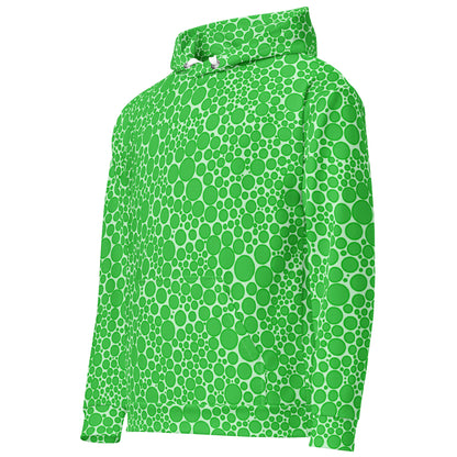 Unisex Hoodie - Green Dots on Neon Green