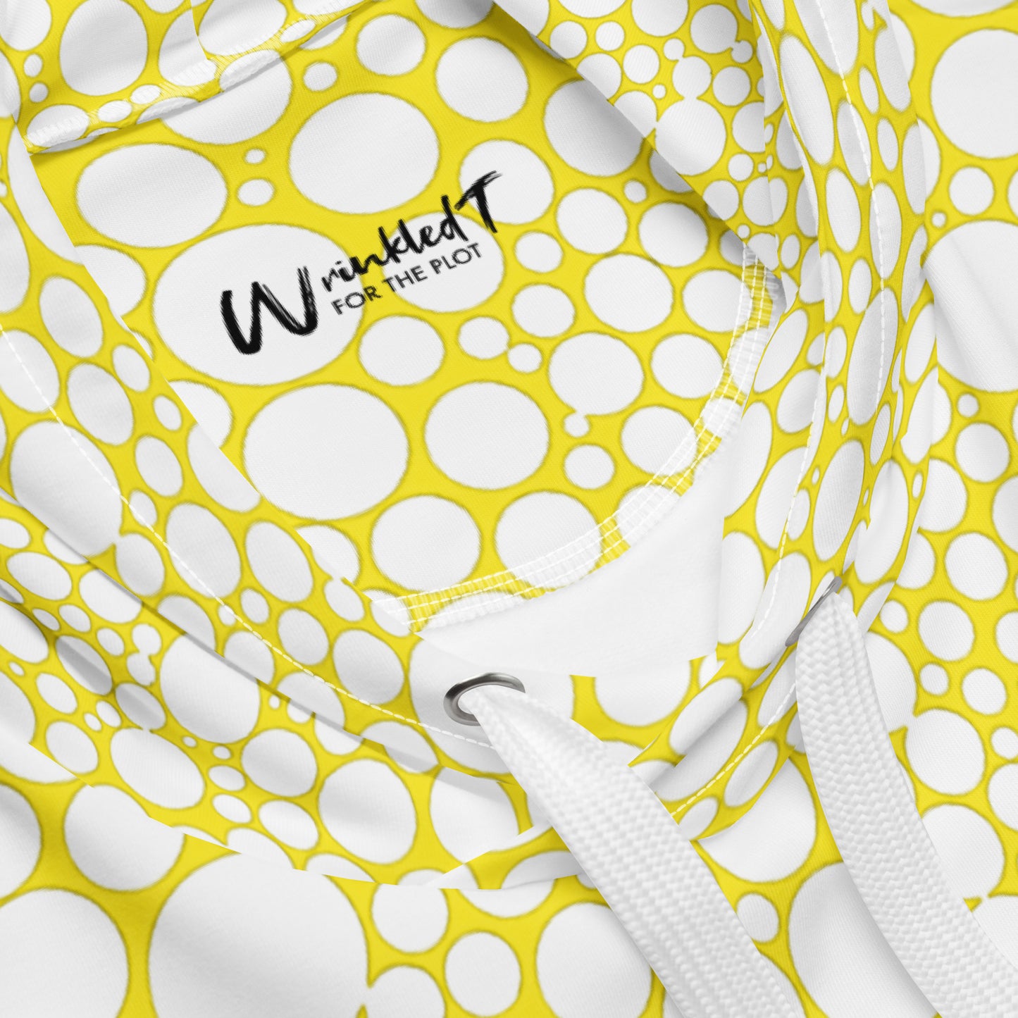 Unisex Hoodie - White Dots on Yellow