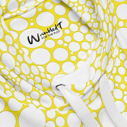 Unisex Hoodie - White Dots on Yellow