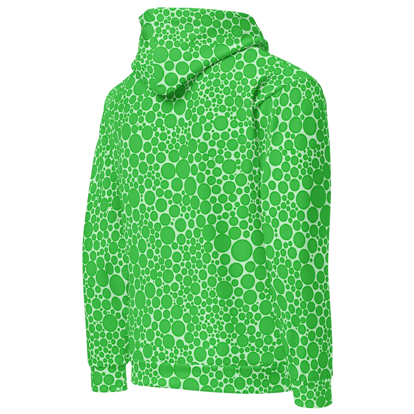 Unisex Hoodie - Green Dots on Neon Green