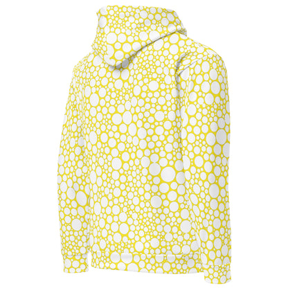 Unisex Hoodie - White Dots on Yellow