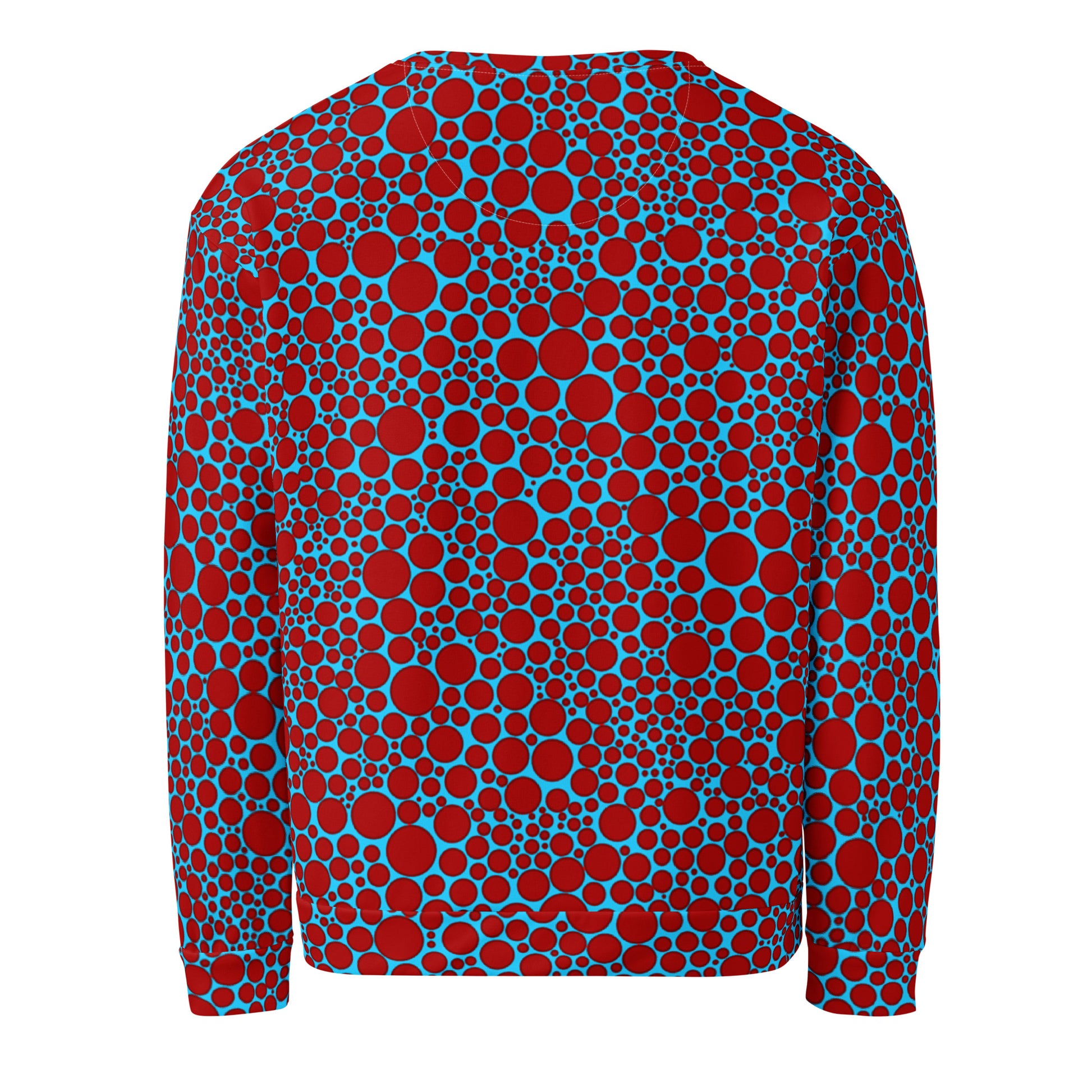 Unisex Sweatshirt - Red Dots on Blue