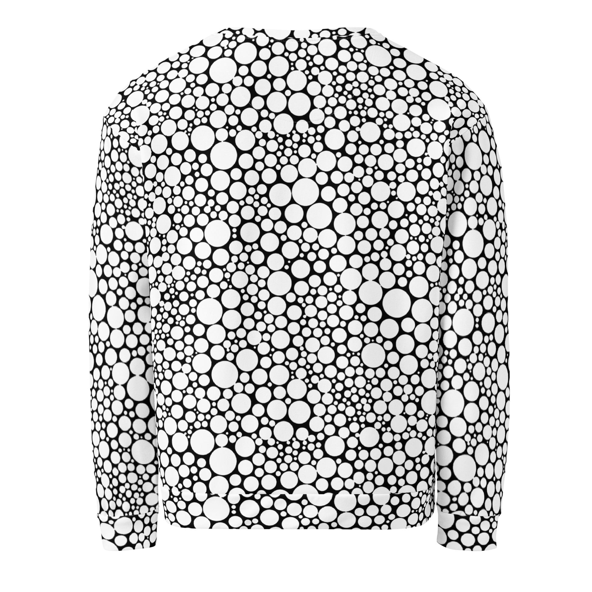 Unisex Sweatshirt - White Dots on Black