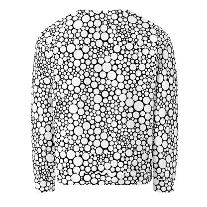 Unisex Sweatshirt - White Dots on Black