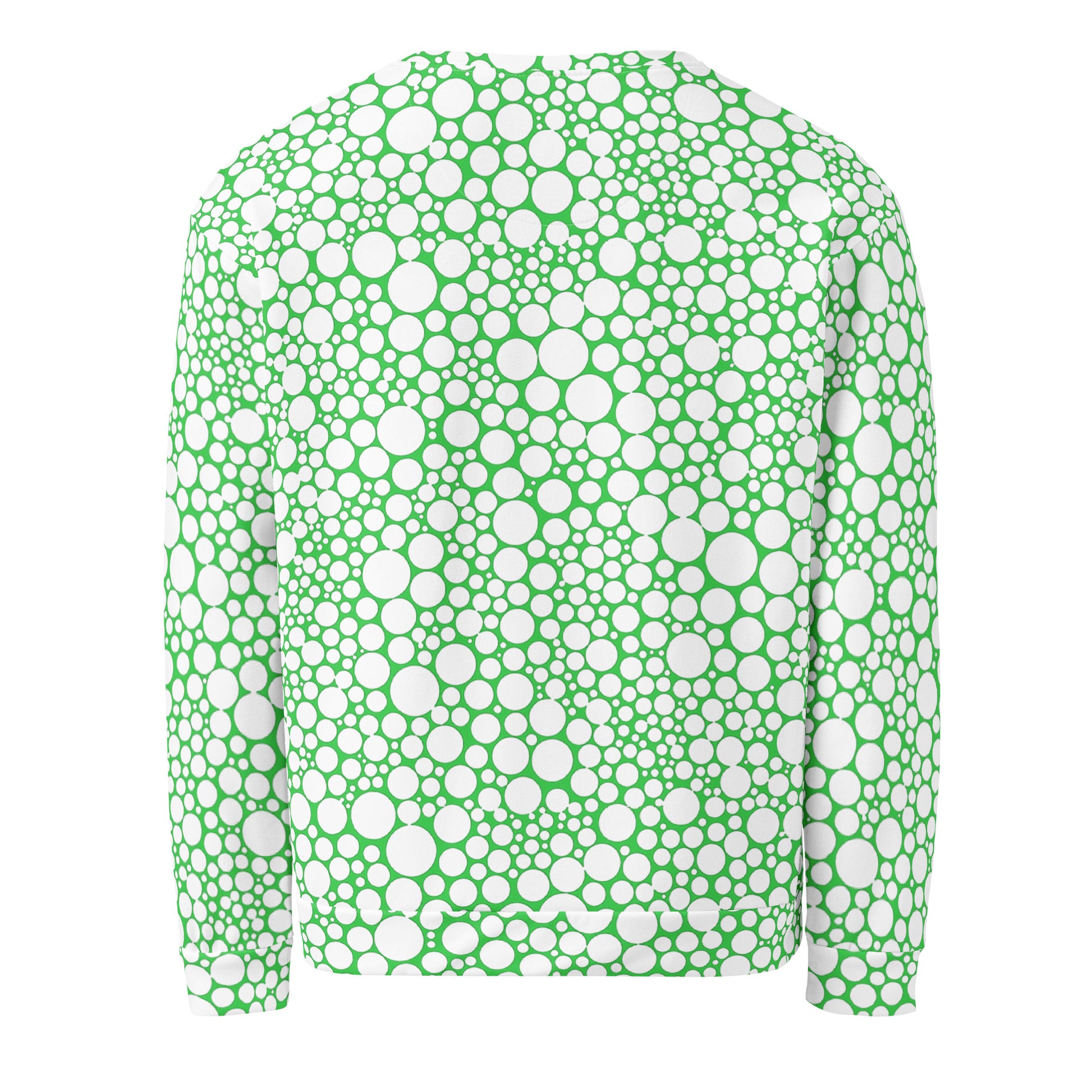 Unisex Sweatshirt - White Dots on Forest Green