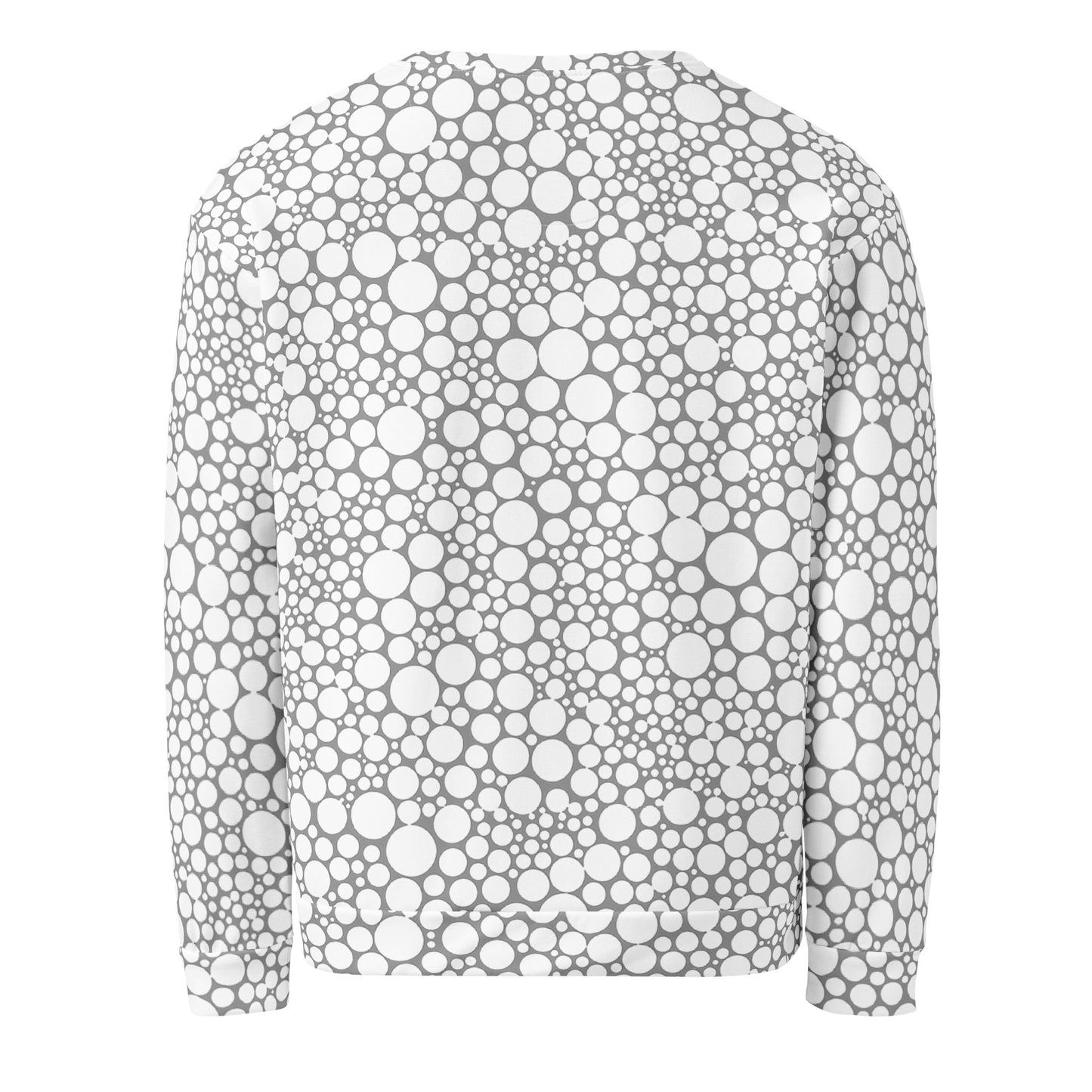 Unisex Sweatshirt - White Dots on Gray