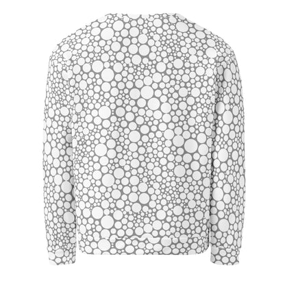 Unisex Sweatshirt - White Dots on Gray