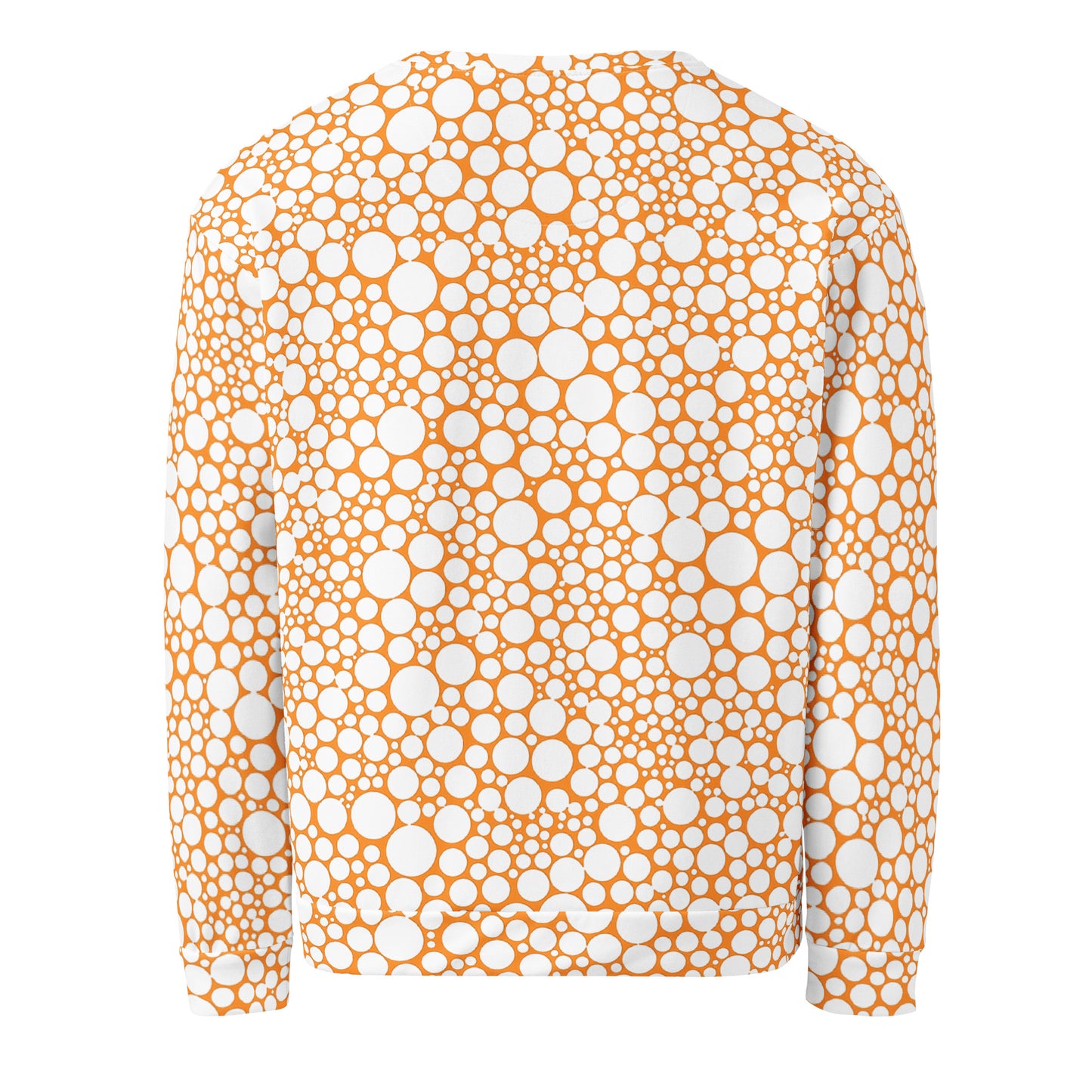 Unisex Sweatshirt - White Dots on Orange