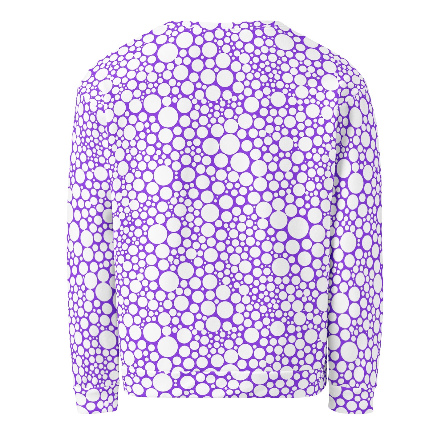 Unisex Sweatshirt - White Dots on Purple