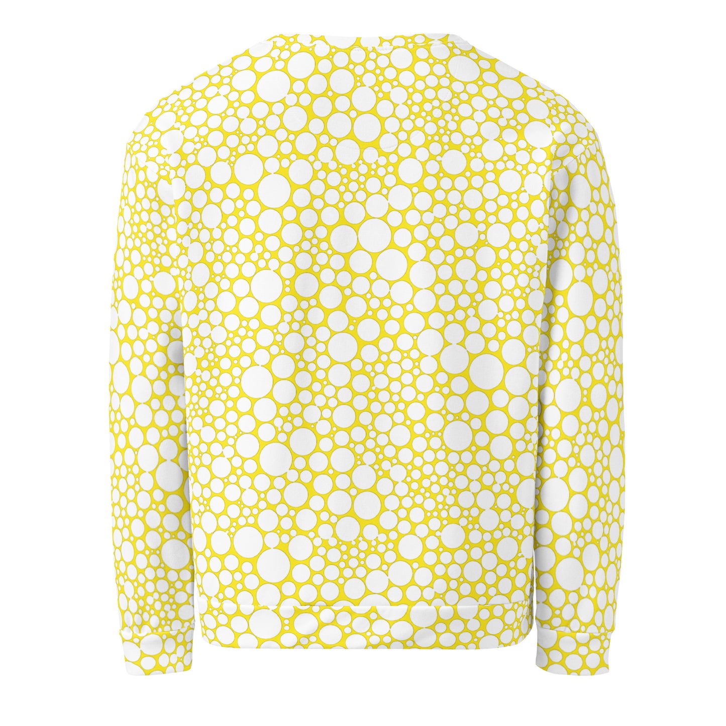 Unisex Sweatshirt - White Dots on Yellow