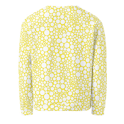 Unisex Sweatshirt - White Dots on Yellow