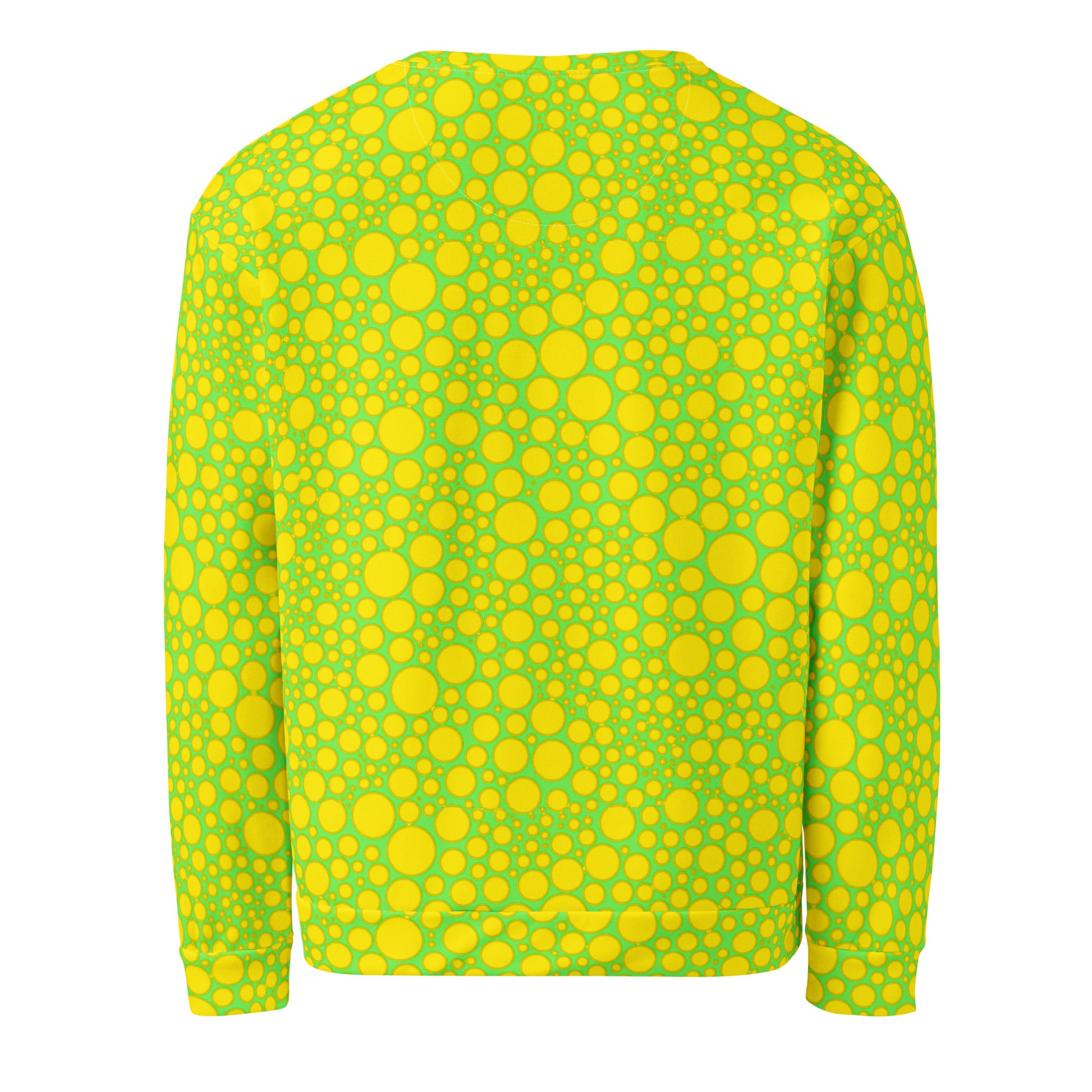 Unisex Sweatshirt - Yellow Dots on Green