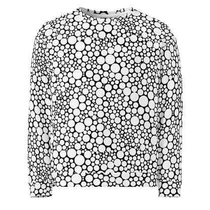 Unisex Sweatshirt - White Dots on Black