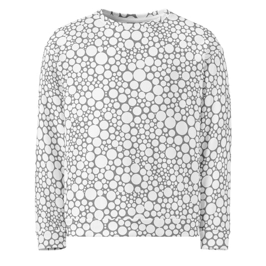 Unisex Sweatshirt - White Dots on Gray