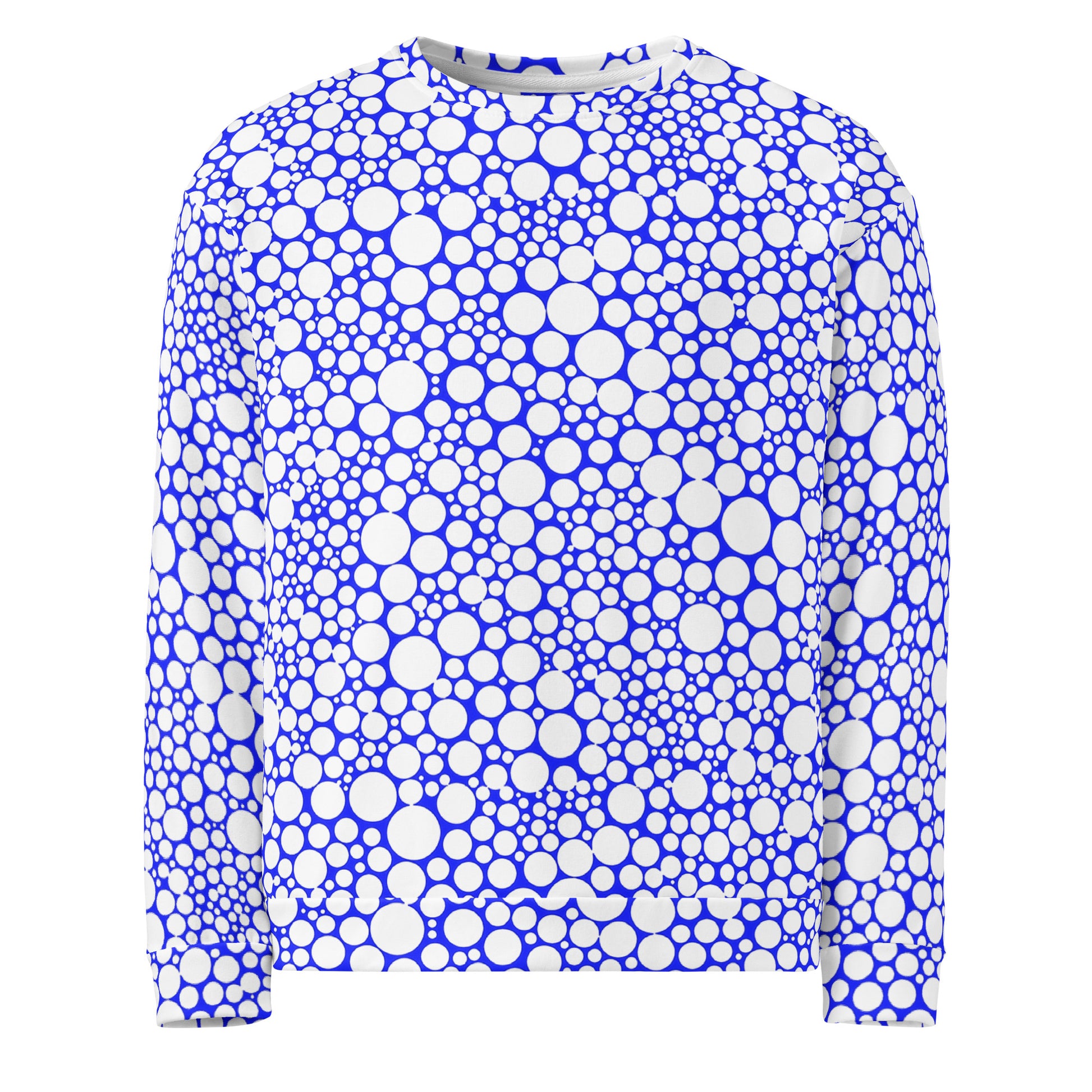 Unisex Sweatshirt - White Dots on Midnight Blue