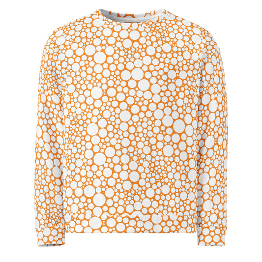 Unisex Sweatshirt - White Dots on Orange