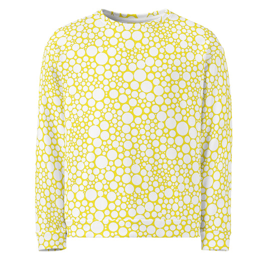 Unisex Sweatshirt - White Dots on Yellow