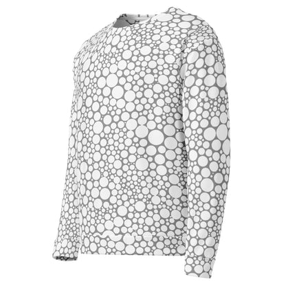 Unisex Sweatshirt - White Dots on Gray