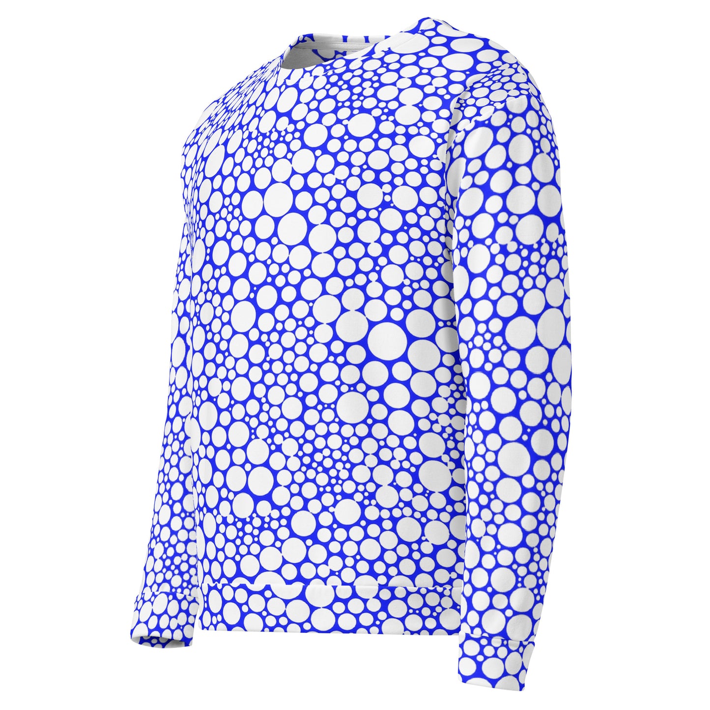 Unisex Sweatshirt - White Dots on Midnight Blue